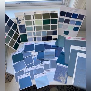 Light Blue bridesmaid dress swatches